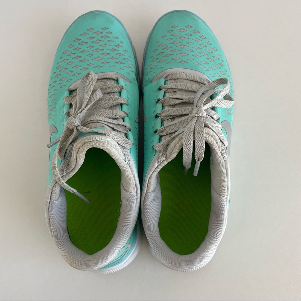 Nike Free Run 3.0 V4 Running Shoes in Tropical Twist Blue Women's Size 8 - Picture 4 of 12